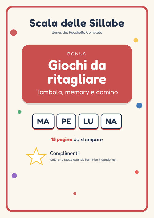 Copertina bonus Giochi da ritagliare