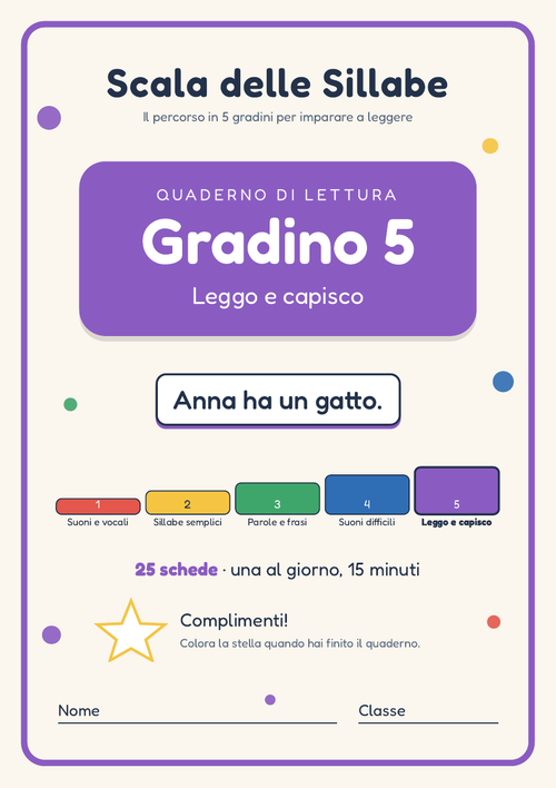 Quaderno di lettura Gradino 5: Leggo e capisco